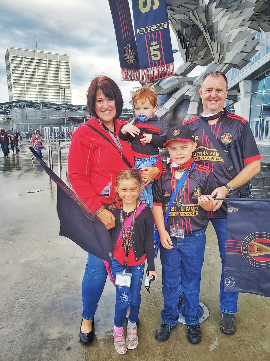BillyInAtlanta's tweet photo. Hey @ATLUTD we have been coming to games since season one but were never able to show our foster kids faces, well now they are adopted we can. Can we get them on the Halo board tonight please #ATLUTD #haloboard #15sof #UniteAndConquer https://t.co/Xxqb6TmXPC