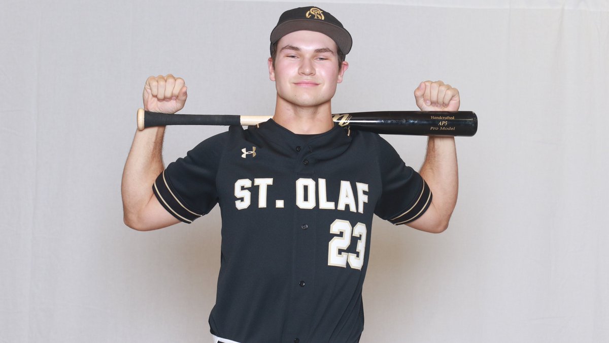 StOlafAthletics's tweet photo. Game 2 Final: @StOlafBaseball 14, Saint Mary's 6

After both homering in game one, Matthew Muller and Joey Glampe had four hits apiece in game two, as the Oles stretched their winning streak to six!

BOX SCORE: https://t.co/R1HKqdLJ9Q

#OlePride | #UmYahYah | #d3b | #d3baseball https://t.co/lDpP8H4jqh