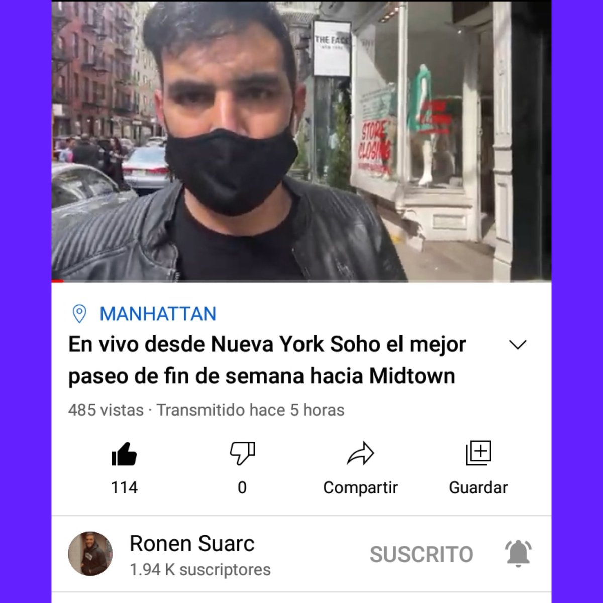 lilianabascal21's tweet photo. Ronen me encantó el vivo en tu canal de YouTube, desde Nueva York, que hiciste hoy sábado 24/4/2021 Hermoso vivo!
@ronensuarc #NuevaYork #RonenSuarc https://t.co/7j8kasw1ah