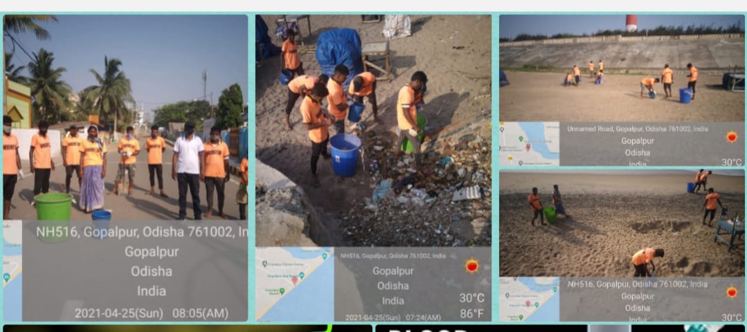 MoGopalpur's tweet photo. Covid-19 protocols 2nd phase weekend Shutdown at Gopalpur NAC with steps taken for mass beach 🏖️ Cleaning
#MoGopalpur
#StayHomeStaySafe
#GanjamFightCorona   
#Garima https://t.co/OJARFmEeda