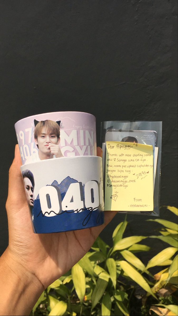 sopeachgyu's tweet photo. Another Mingyuu cupsleeve again, Thank you for this cupsleeve event π€
#springwithgyu https://t.co/JSUg1fDhwS