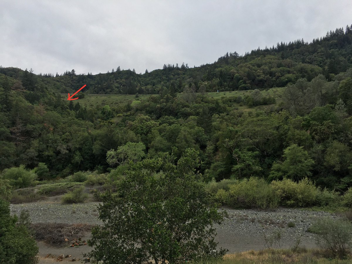 Near the RV park at Tunnel on the first side of the river (red arrows). I found another tunnel closer to the highway.