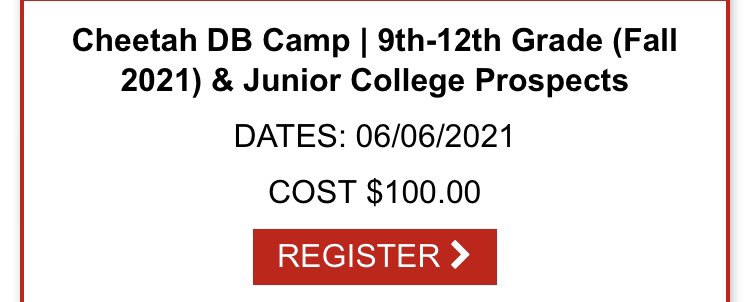 DWCInfo's tweet image. If I was a DB anywhere near @TexasTechFB or had access to getting there, I’d be banging down the door to get into this camp. #CheetahCamp 
#DefensiveBack 
#DBInstruction #CollegeRecruiting
#Student1stAthlete2nd
