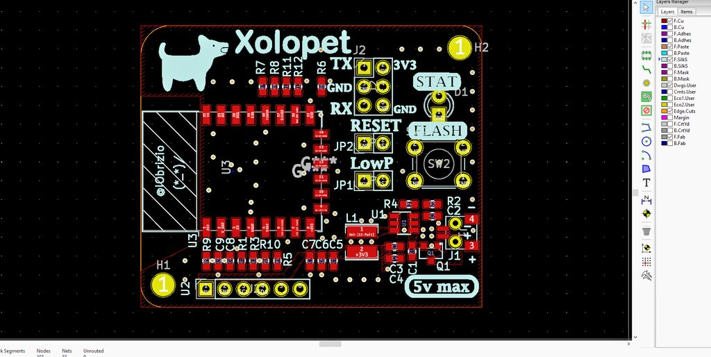 IObrizio's tweet photo. El soldermask amarillo luce bastante⚡

Prototipo #2

esp12E 
Componentes 0603
Circuito mínimo
#esp8266 #esp12e #wifi #iot #data #esp32 #pcb #smd #kicad #soldering https://t.co/8ZJcrcZlPx