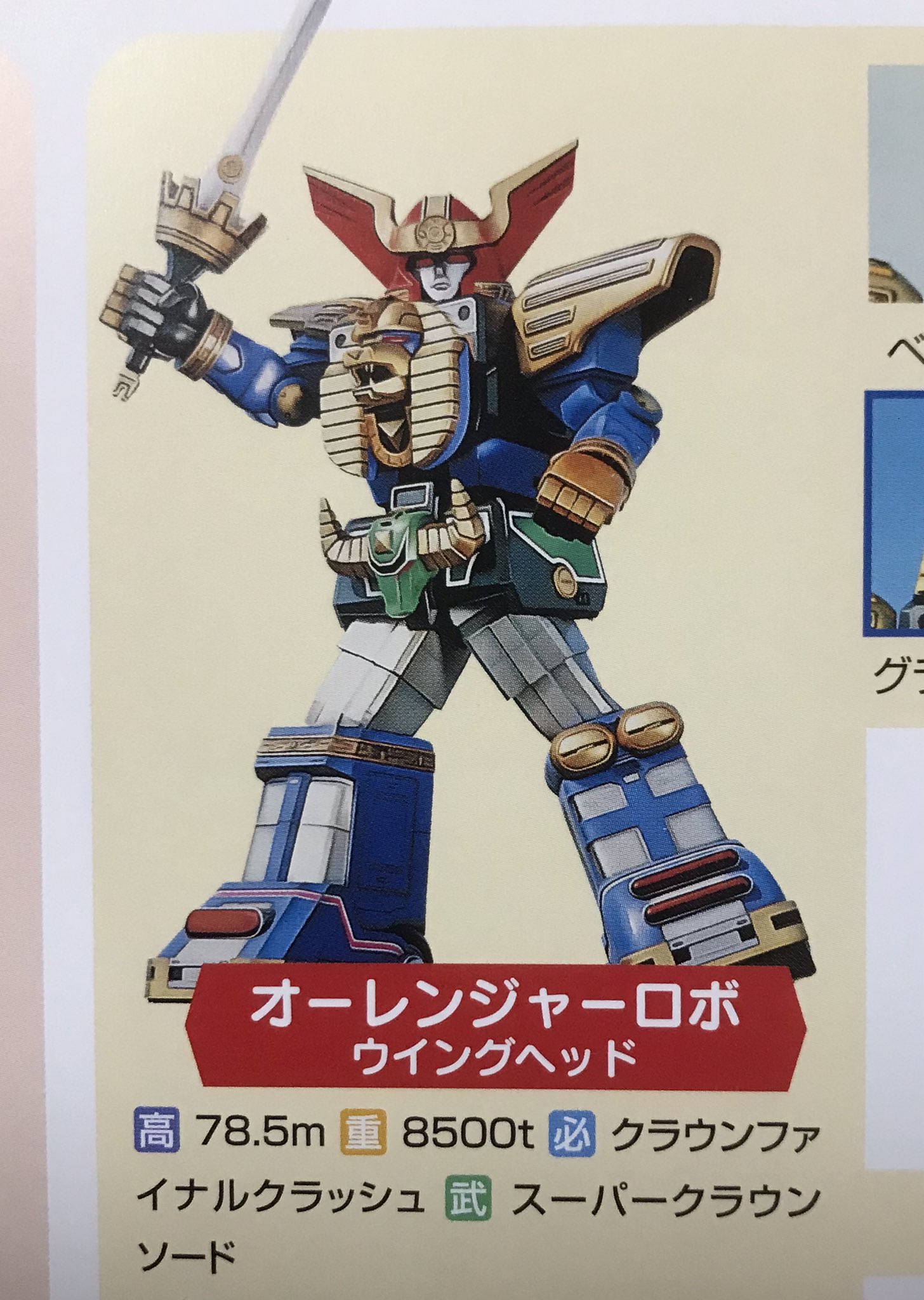 グランタウラス オーレンジャーロボ 当時物 戦隊ロボ CSM SHF 真