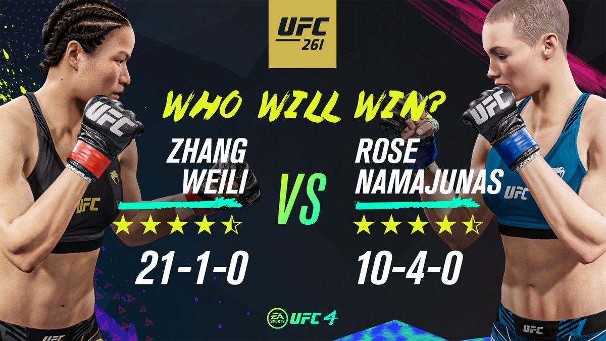 vasiaplay's tweet photo. Let's breakdown Zhang Weili vs. Rose NAMAJUNAS!
Good luck to Zhang!! https://t.co/T5YFJIj0gd