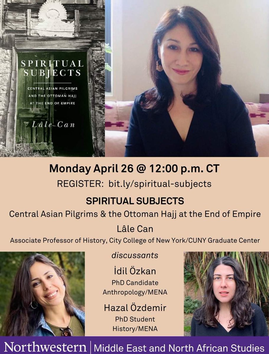 Join our own @_hazalozdemir_ and Idil Özkan in conversation with Lâle Can on Monday, April 26 at noon CST. - <a href="/MENAprogramNU/">MENA at Northwestern</a>