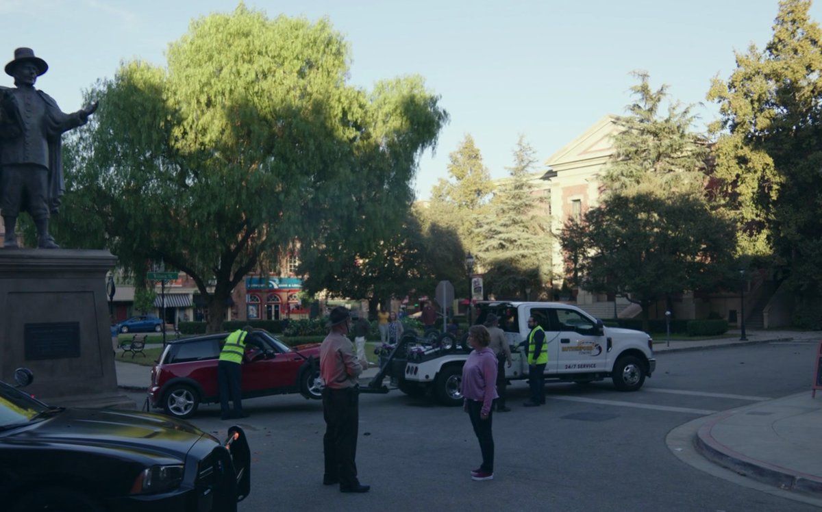 Yes the statue is hilariously mediocre. Yes the discussion about whether to remove it is kicked off by a car running into it, which weirdly often has been a feature of debates over Confederate monuments placed on traffic circles in streets intended for carriages, not SUVs.