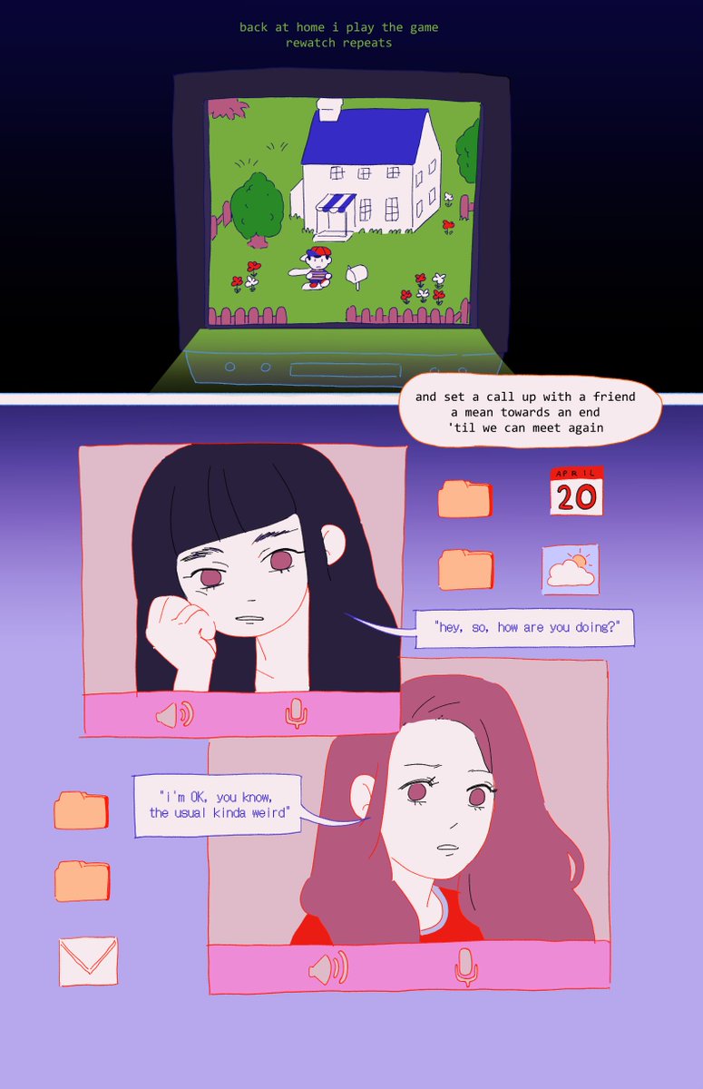 comic based on @KeroKeroBonito 's new song 21/04/20 ??️ @Sarah_Bonito_  (1/2) 