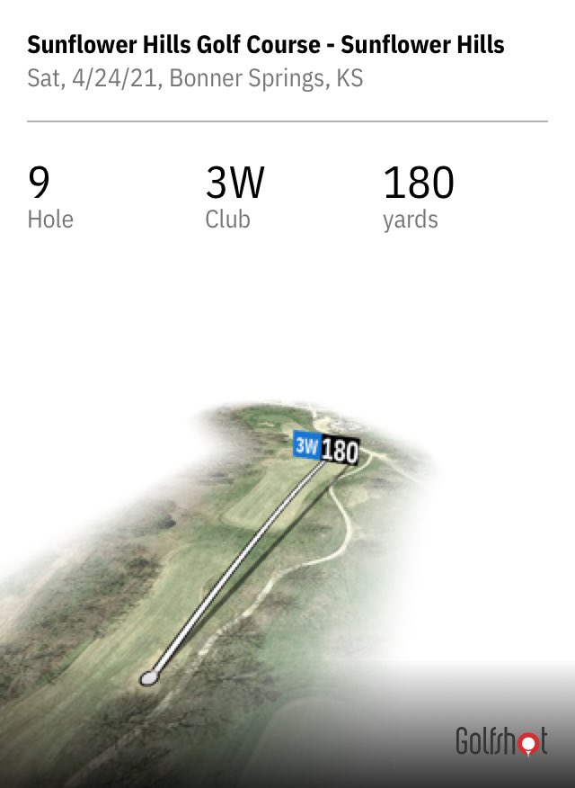 GGavinman's tweet image. Shot 180 yards with a 3W at Sunflower Hills Golf Course using @GolfshotGPS! #yourbestgolf