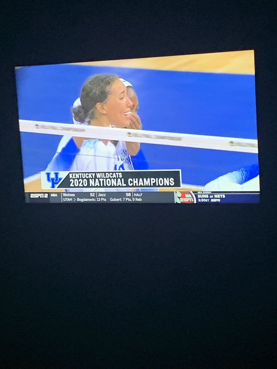 RPHS_Volleyball's tweet photo. WHAT. A. MATCH!!!!!!!! Great effort by both teams but @rreaganruth and her @KentuckyVB teammates have done it!!! First time champs in program history and in @SEC history!! 🎉🎉 these freshman are SPECIAL!!!! Congratulations girls!!! Wow. 💪💜🤍 No one deserves it more!! #PROUD https://t.co/nbu2Q0Uiit
