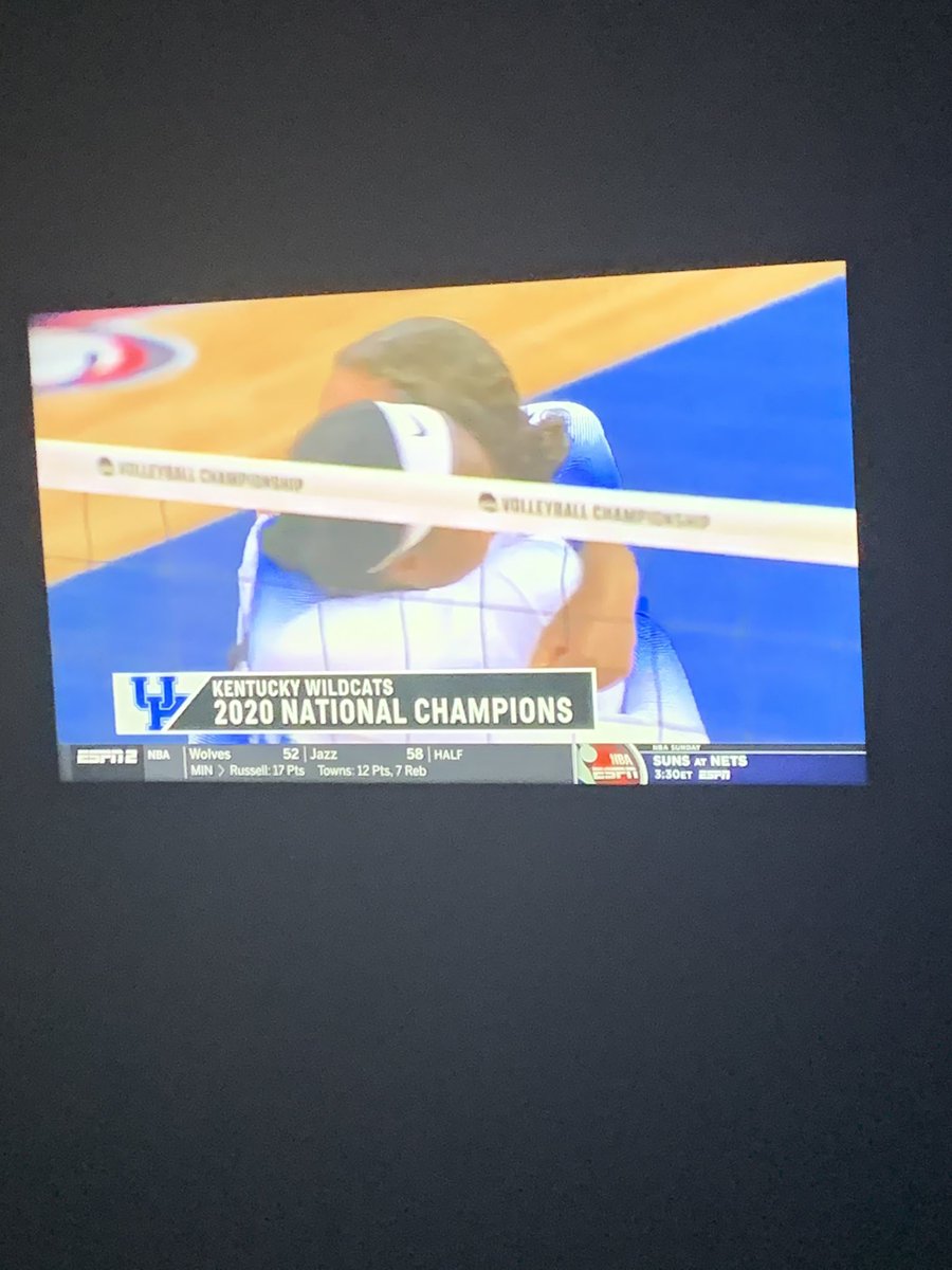 RPHS_Volleyball's tweet photo. WHAT. A. MATCH!!!!!!!! Great effort by both teams but @rreaganruth and her @KentuckyVB teammates have done it!!! First time champs in program history and in @SEC history!! 🎉🎉 these freshman are SPECIAL!!!! Congratulations girls!!! Wow. 💪💜🤍 No one deserves it more!! #PROUD https://t.co/nbu2Q0Uiit