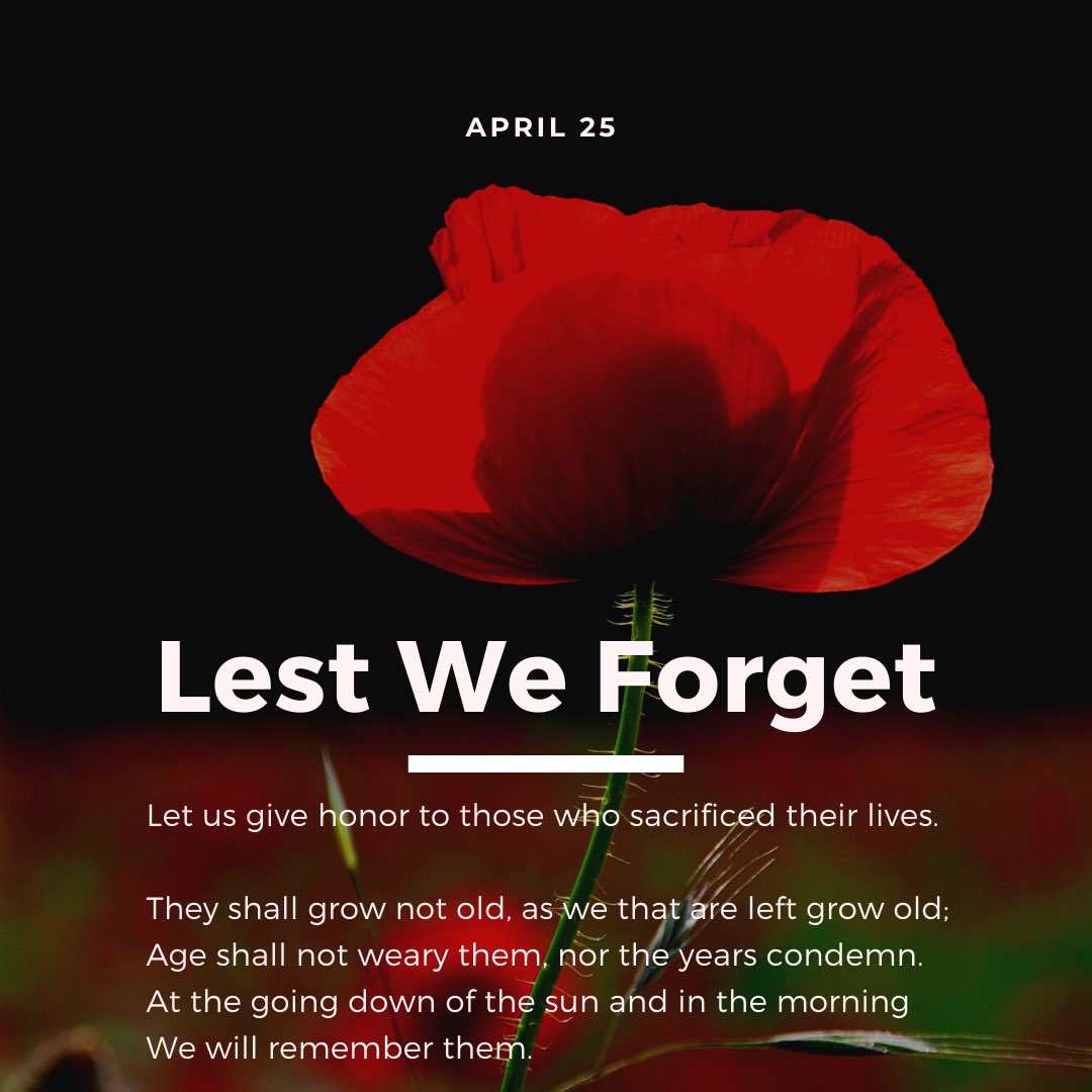 #LestWeForget #lestweforget2021 #AnzacDay2021 #AnzacDay