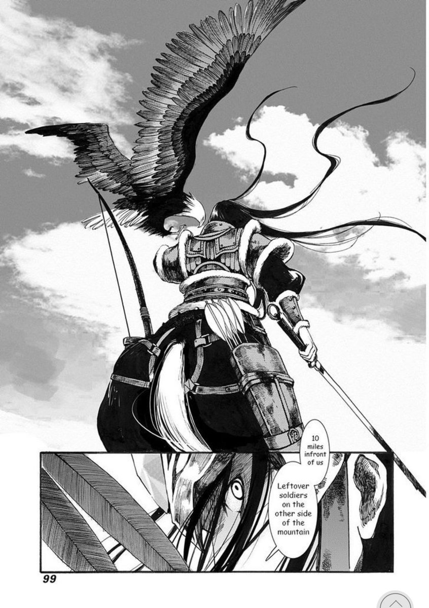 [Manhua]Ashile Sun should have this eagle with him and had this ruthless-look in the beginning. His debut was after Changge had left Chang’an #TheLongBallad #Changgexing(c)
