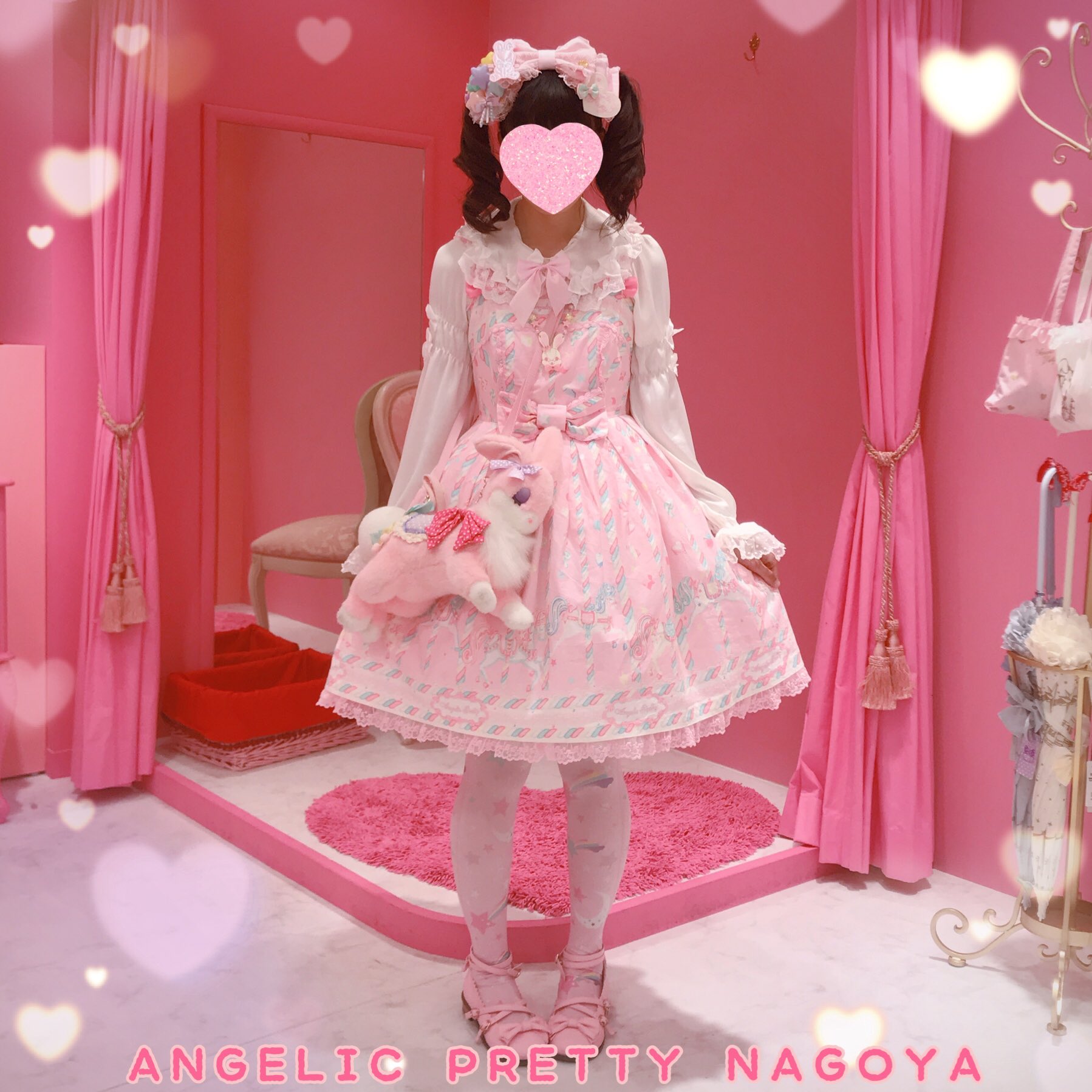 Angelic Pretty☆はにかみベアちゃんショルダーバッグ☆ピンク