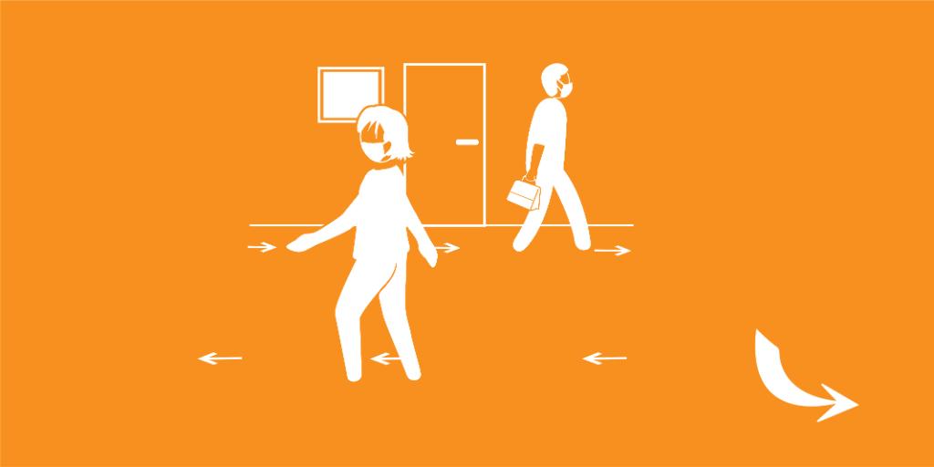 Follow COVID-19 safety guidance from your employer in all areas of your workplace, including hallways.  http://ms.spr.ly/6011Vb7zD 