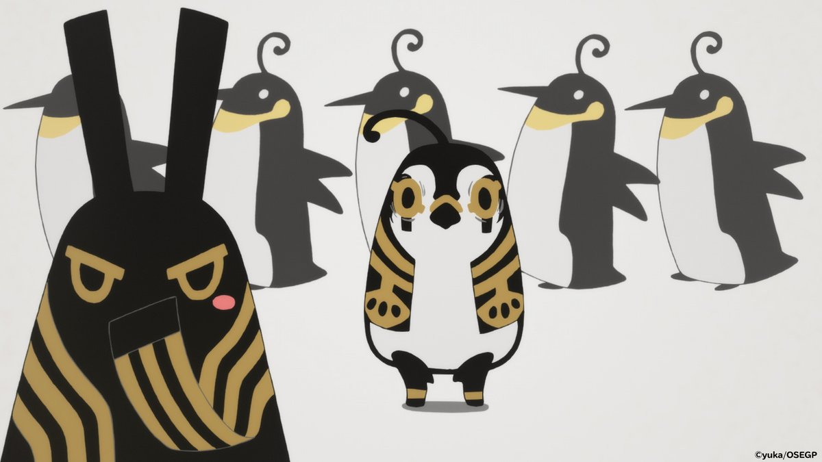 「?今日は何の日??

本日、4月25日は「世界ペンギンデー」!
……でも、ホルス」|「とーとつにエジプト神」アニメ公式のイラスト