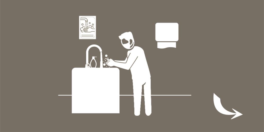 Follow COVID-19 safety guidance from your employer in all areas of your workplace, including washrooms.  http://ms.spr.ly/6011Vb7zD 