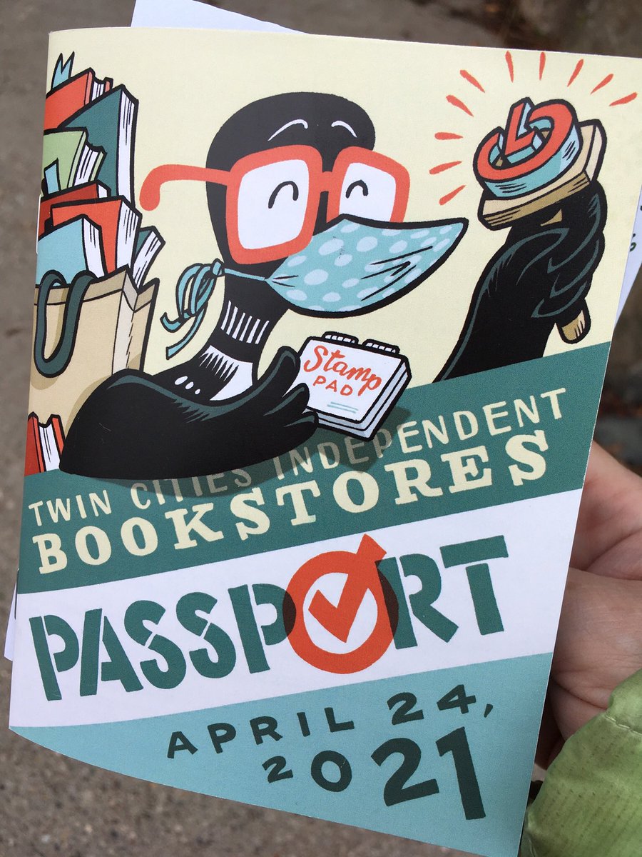 In Mpls-St Paul, we are lucky to have a wealth of fantastic indie bookstores. We’re also lucky that for  #IndieBookstoreDay,  @beardhero usually illustrates a  #BookstorePassport where you get a stamp for each store you visit, activating a discount coupon for each shop. 