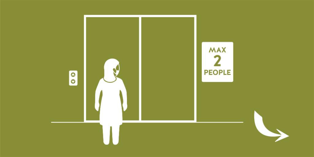 ⁠Follow COVID-19 safety guidance from your employer in all areas of your workplace, including elevators.  http://ms.spr.ly/6011Vb7zD 