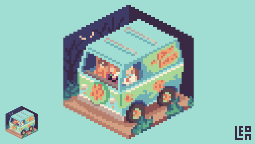leonheart515's tweet photo. Solving a good #mystery is what they do best! My meddling #cubecollab entry this week.
#pixelart #pixelcollabs #letssplitupgang https://t.co/faFOVVR9im