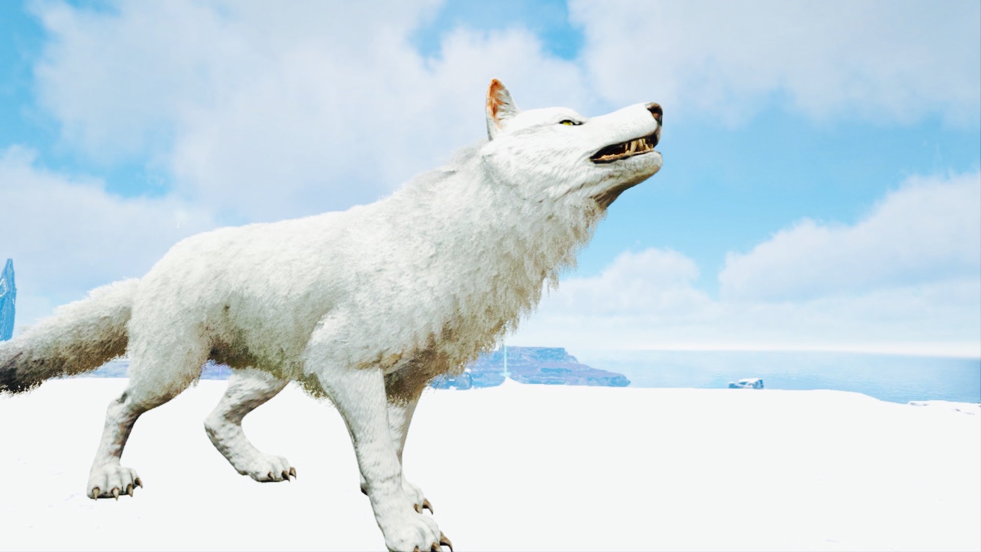 Wolf Albino Actualblack Ark ダイアウルフ Direwolf T Co Fwncowgbsn Twitter