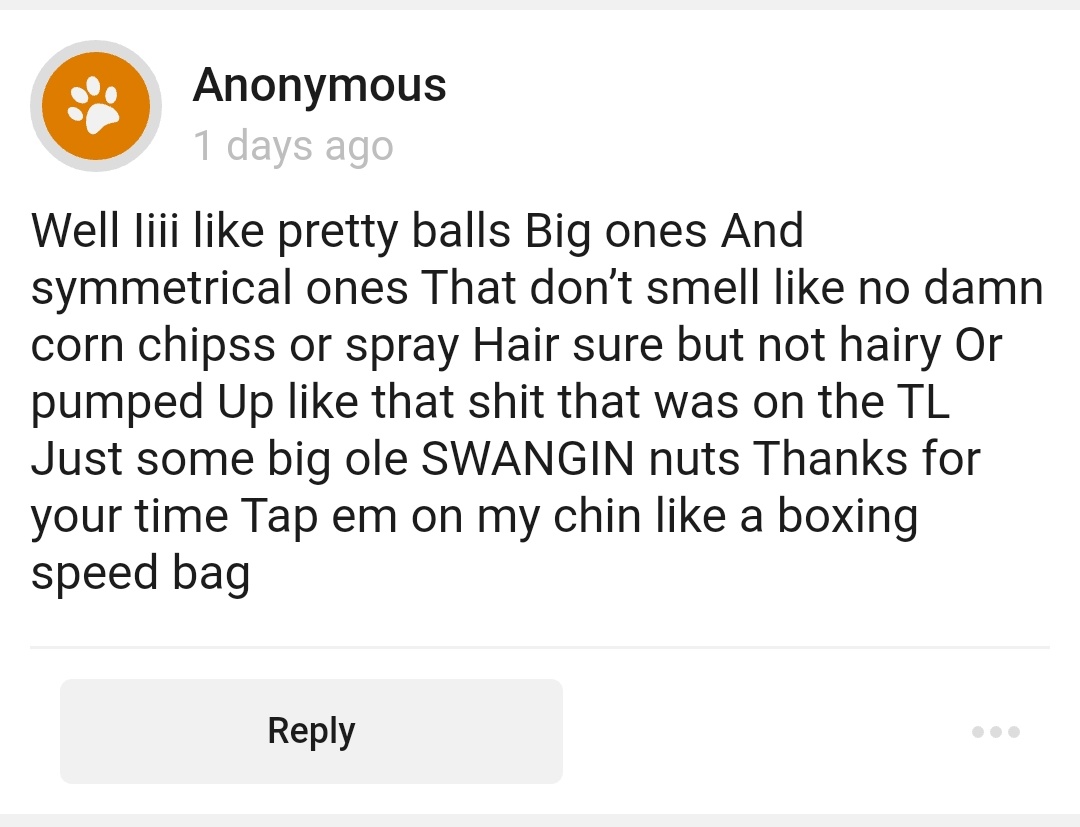 One of y'all decided to write an ode to balls