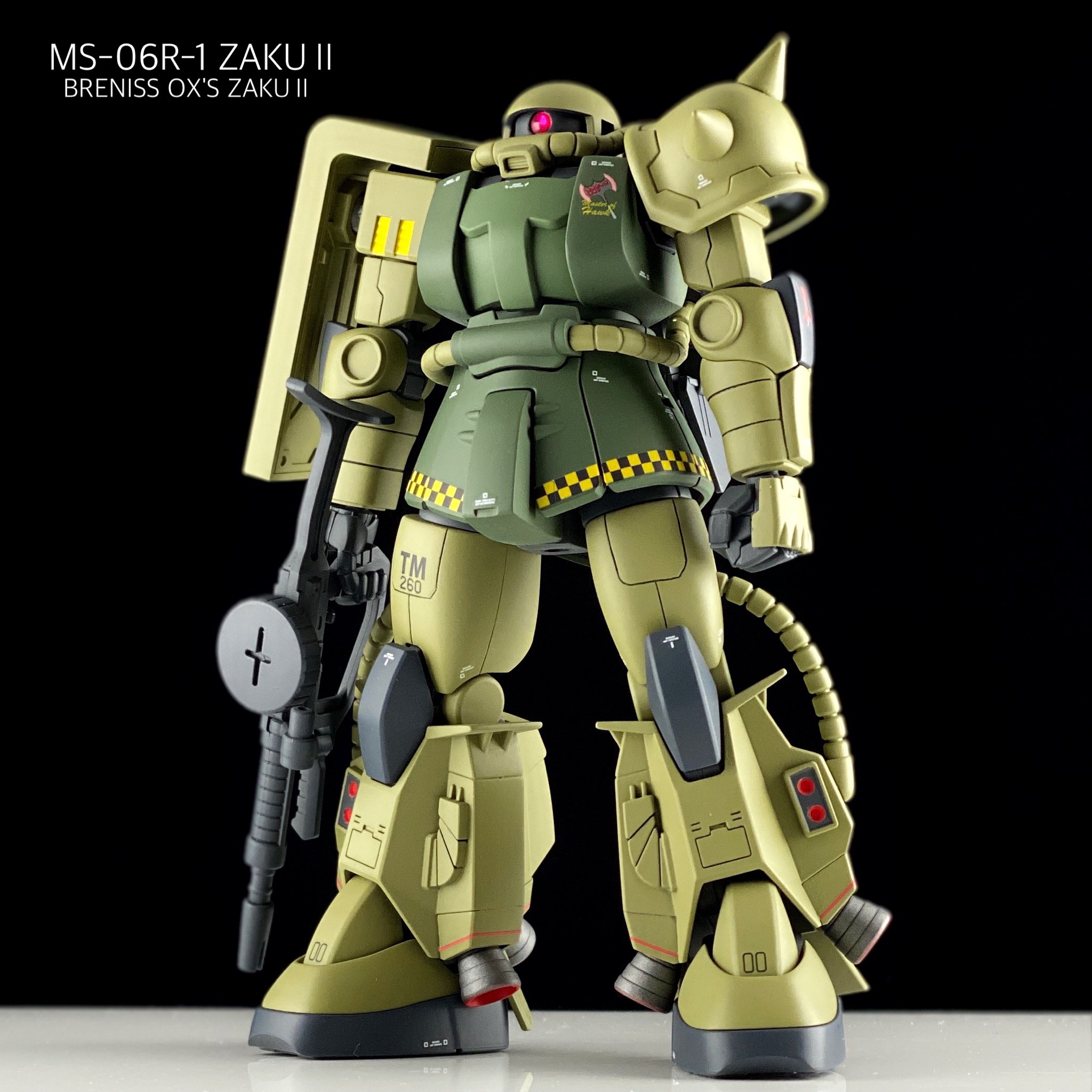 MG徹底改修品 1/100 MS-06R-1 ブレニフ・オグス専用ザクII