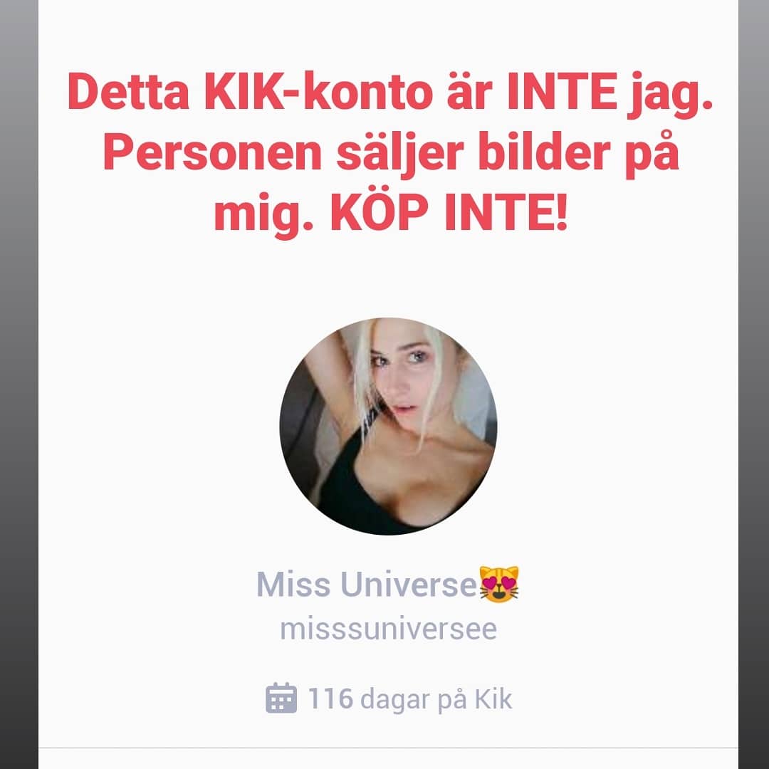 Denna KIK-användare säljer stulna bilder på mig. Detta är INTE jag. Jag säljer bara content på OF och ev ph. Köp inte! Profilbilden är stulen från min OF. https://t.co/fZbuOZrTl5