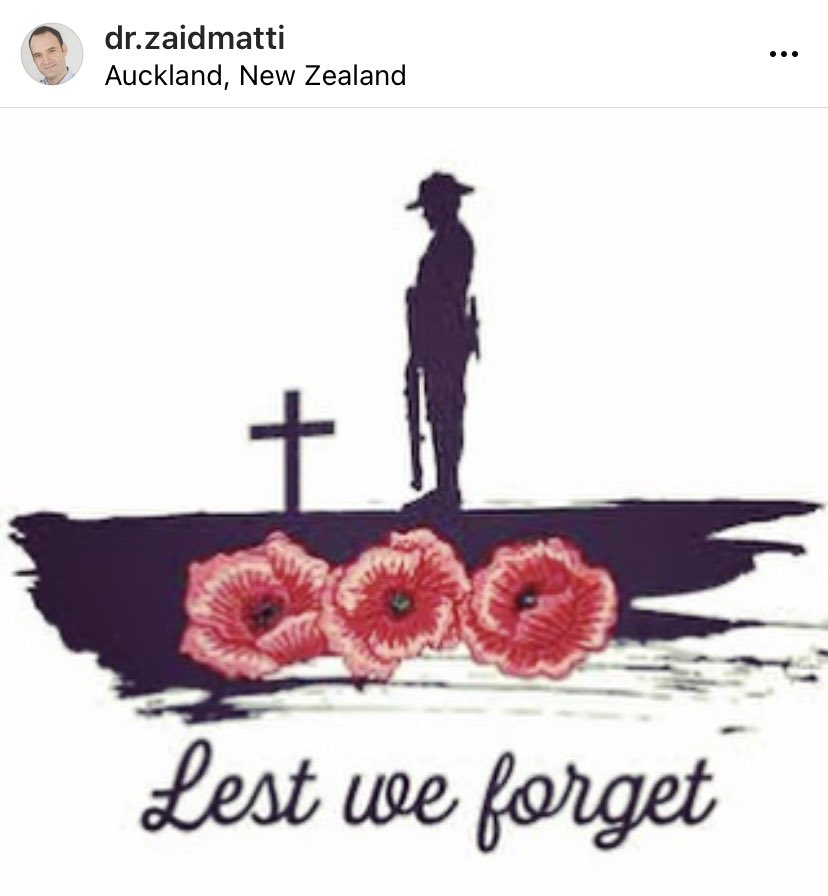 DrZaidMatti's tweet photo. They shall grow not old, as we that are left grow old; 
Age shall not weary them, nor the years condemn. 
At the going down of the sun and in the morning 
We will remember them #LestWeForget 
#ww
#remembranceday
#anzacday
#wewillrememberthem
#mskdoc
#celebration
#remembrance https://t.co/K2GiTcdbF4