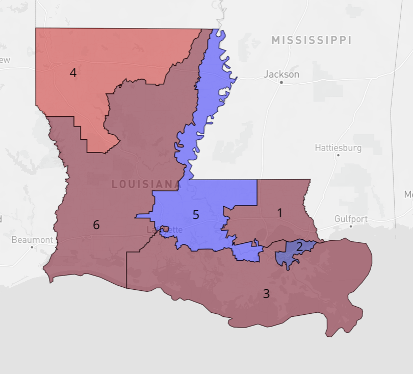 Npolitics29's tweet photo. In light of the special election in LA-02, a reminder that a fair map would not see the egregious packing of LA-02.  It could look like this [upper left side].

If you think that goes too far, then at the very bare minimum, one of these others should suffice:
#LAelection https://t.co/DC6xvrEJ8Y