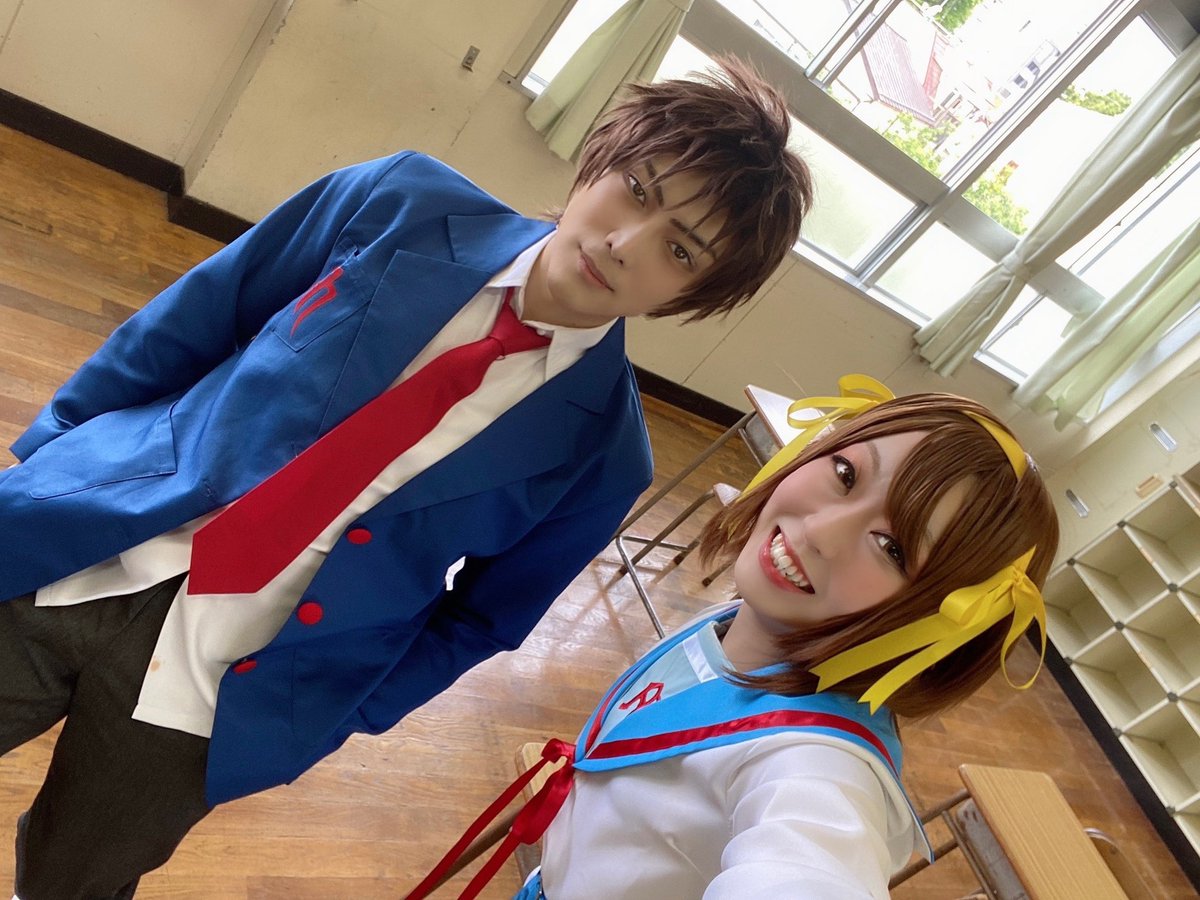 にゃん相学 銀時生誕祭21 涼宮ハルヒの憂鬱 コスプレ注意 ハルヒアニメ化10周年おめでとうございます アニメ版カラーでハルヒとキョンです 午前中からずっとハルヒに振り回されておりますw 控えめにいって楽しい にゃん相学 銀時生誕祭21 涼宮ハルヒの憂鬱 コスプレ注意 ハルヒアニメ化10周年おめでとうございます アニメ版カラーでハルヒとキョンです 午前中からずっとハルヒに振り回されておりますw 控えめにいって楽しい