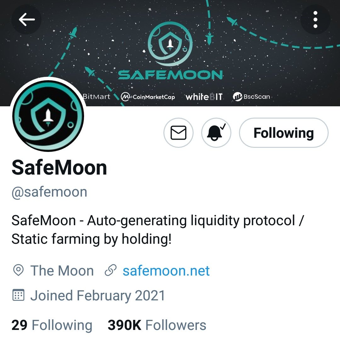 (2/10)  @safemoon is the account and the hashtag is  #SAFEMOON!  ///  #stocks  #invest  #hold  #TrendingNow  #StocksToBuy  #StockMarket
