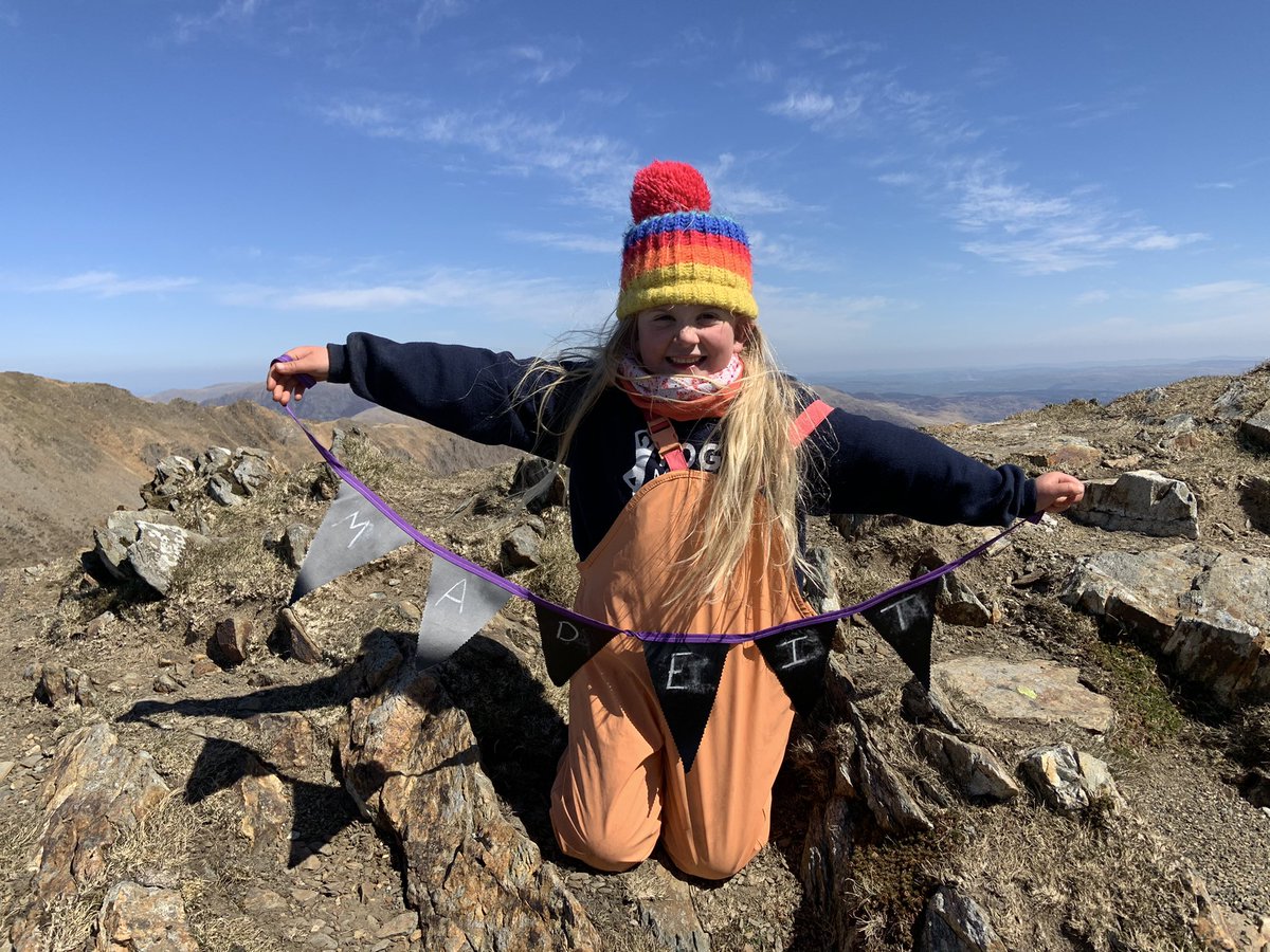 banner or similar for a photo opportunity at the top! 11) walking poles! Marthy found them so easy to use & they were a god send. 12) sun cream & hat. 13) research routes & choose what’s right for your family. We chose the PYG route because Marthy is good at scrambling & loves