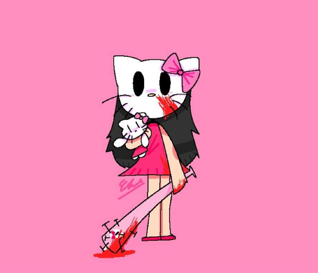 Hello Kitty TRAUMACORE by SrJuanchusXYZ on DeviantArt