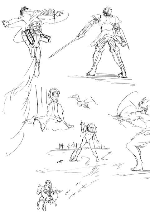 ポーズ空間練習絵 