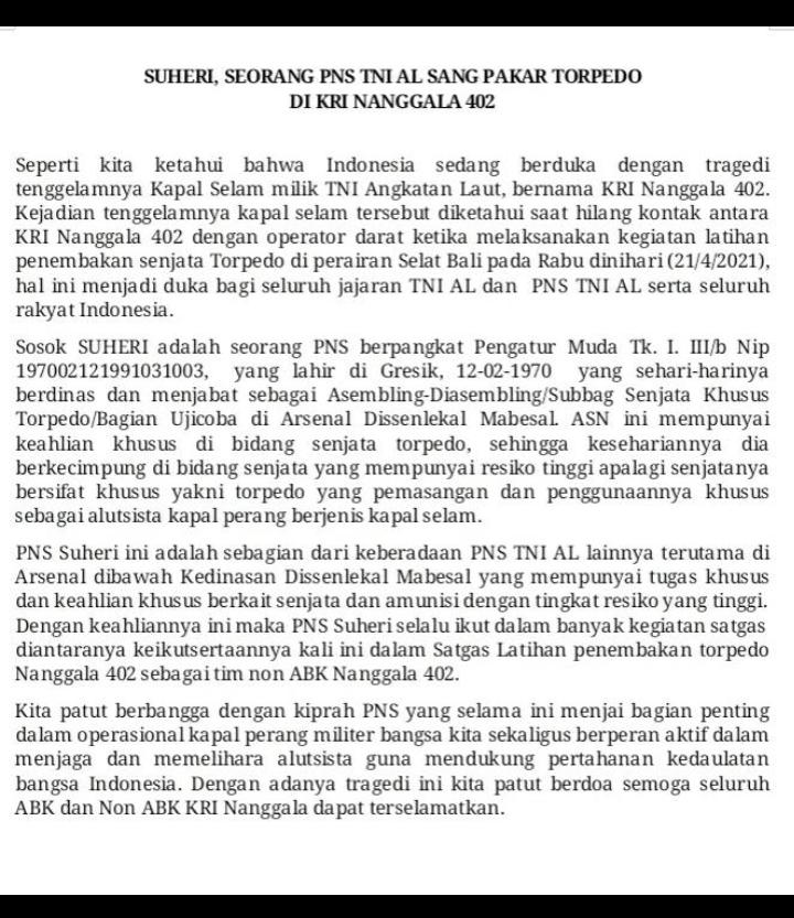 Selamat bertugas di keabadian, Pak Suheri. 🙏