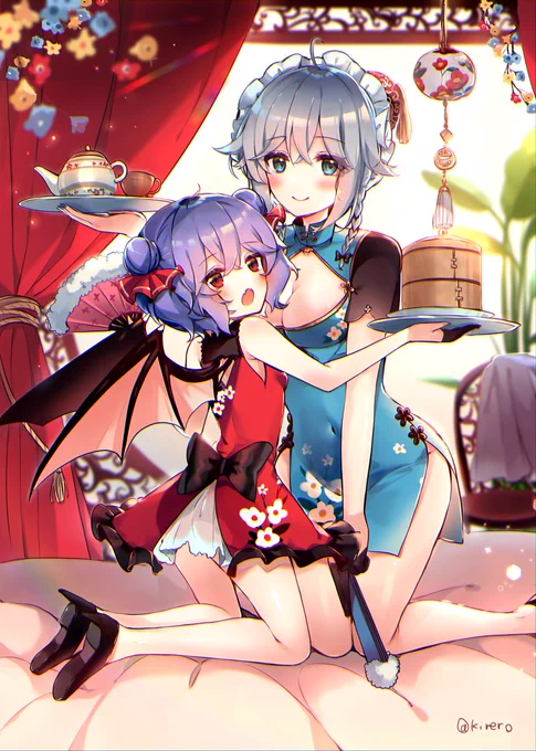 #ド直球に言いますがフォローしてください レミリアちゃんと咲夜さんばかり書いています🎨🎨 