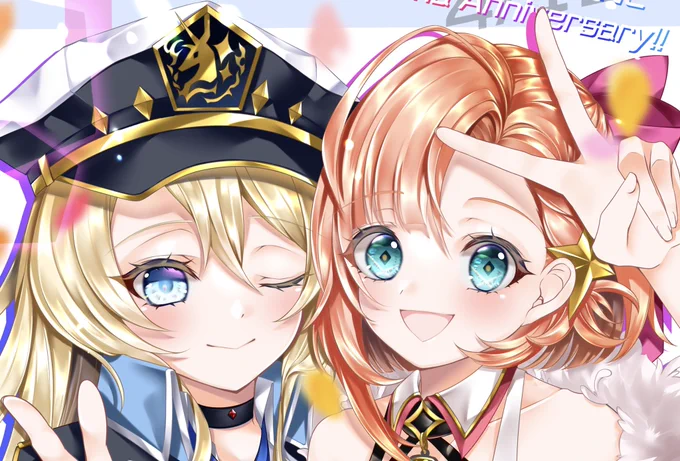 少し遅れてしまったけどST☆RT LINE 2周年おめでとうございます🎉💓

これまでもこれからもリルテットとフェネッカの2人が大好きです(*'ω`*) 