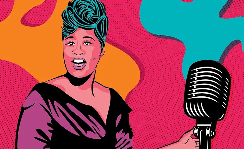Remembering Ella Fitzgerald. Born this day in Virginia in 1917. American jazz singer. She was noted for her purity of tone,impeccable diction,phrasing,timing &amp; intonation. Her interpretations of The Great American Songbook are legendary #EllaFitzgerald 🎤🎶