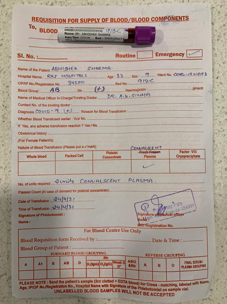 dk_2403's tweet image. #PlasmaRequirement 
#ranchi
#bloodgroup AB+
FRESH 
Contact no. 8105377727 
Amit Sharma

@atulgera007 
@BannaGupta76 
@DC_Ranchi