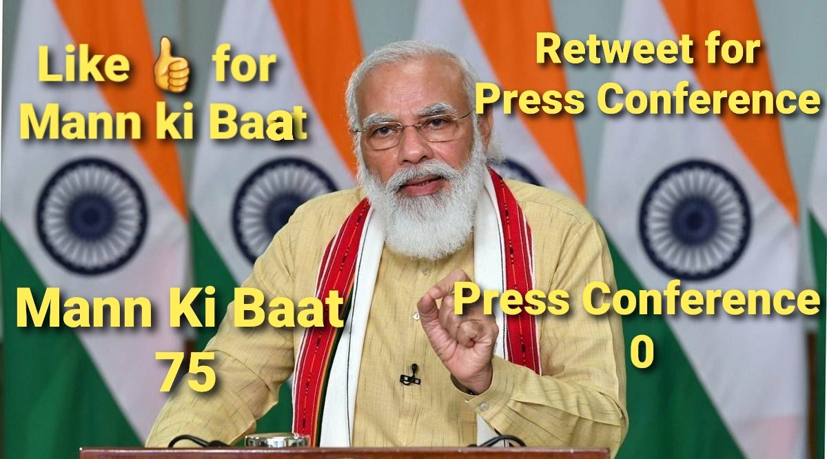 PavanjitMane1's tweet photo. I use to like #MannKiBaat but i also want him to take #PressConference 

What do you feel ?
Like for                       Retweet for
MannkiBaat            Press Conference https://t.co/zJ6AMIzWwD