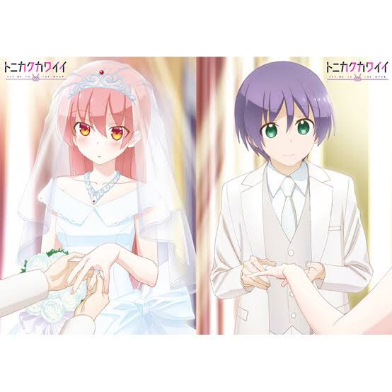 ごましお これはトニカクカワイイというアニメです 主人公はヒロイン と結婚の約束をし その数年後結婚します しかしその後を2人は何も考えていませんでした またヒロインは大きな秘密を抱えていました 色々設定が凝っていますが 結局は2人がラブラブ ごましお これはトニカクカワイイというアニメです 主人公はヒロイン と結婚の約束をし その数年後結婚します しかしその後を2人は何も考えていませんでした またヒロインは大きな秘密を抱えていました 色々設定が凝っていますが 結局は2人がラブラブ