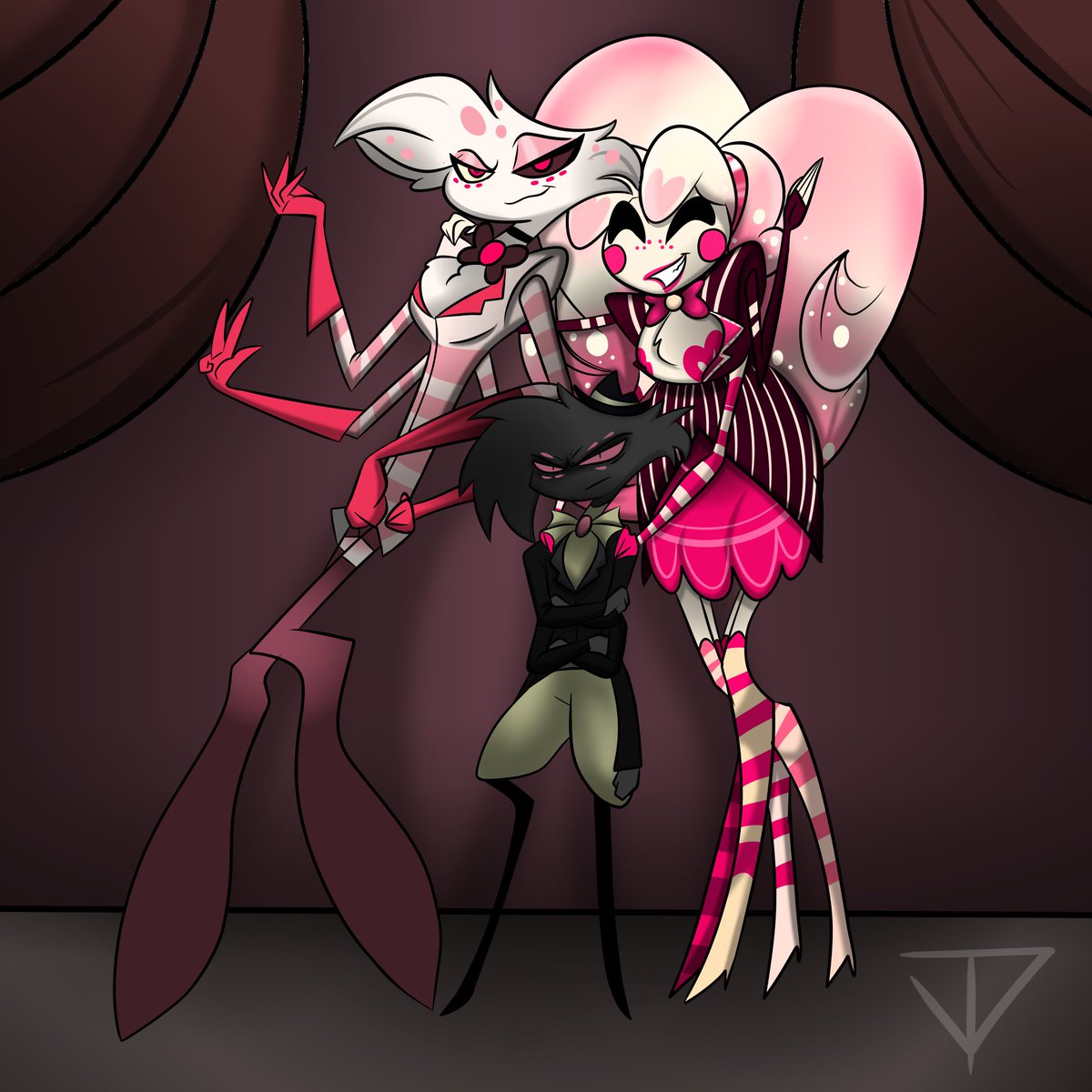 JayTheWendigo's tweet photo. i really liked that pic of the spider siblings i took on VRChat, so i made this
๐คโค๏ธ๐ท๏ธSpider Family Photo๐ท๏ธโค๏ธ๐ค
#HazbinHotel #HazbinHotelFanart #Arackniss #AngelDust #Molly #SpiderSiblings https://t.co/Bw74EUYvy6