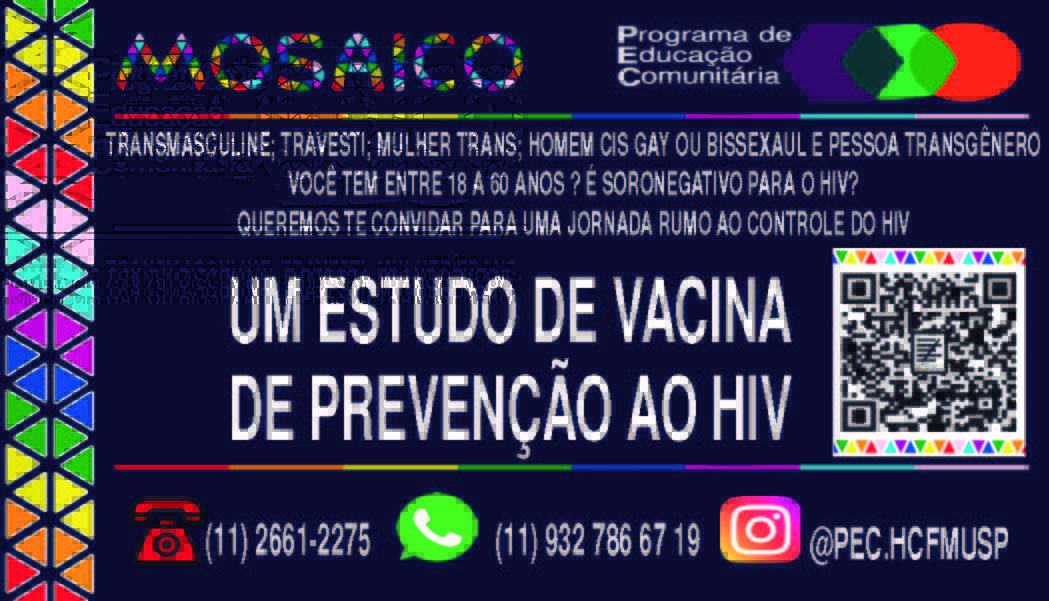 pecnasredes's tweet photo. Mosaico é um grande estudo de eficácia que testa um regime de vacina para prevenir o HIV. https://t.co/8pI6xksMV7