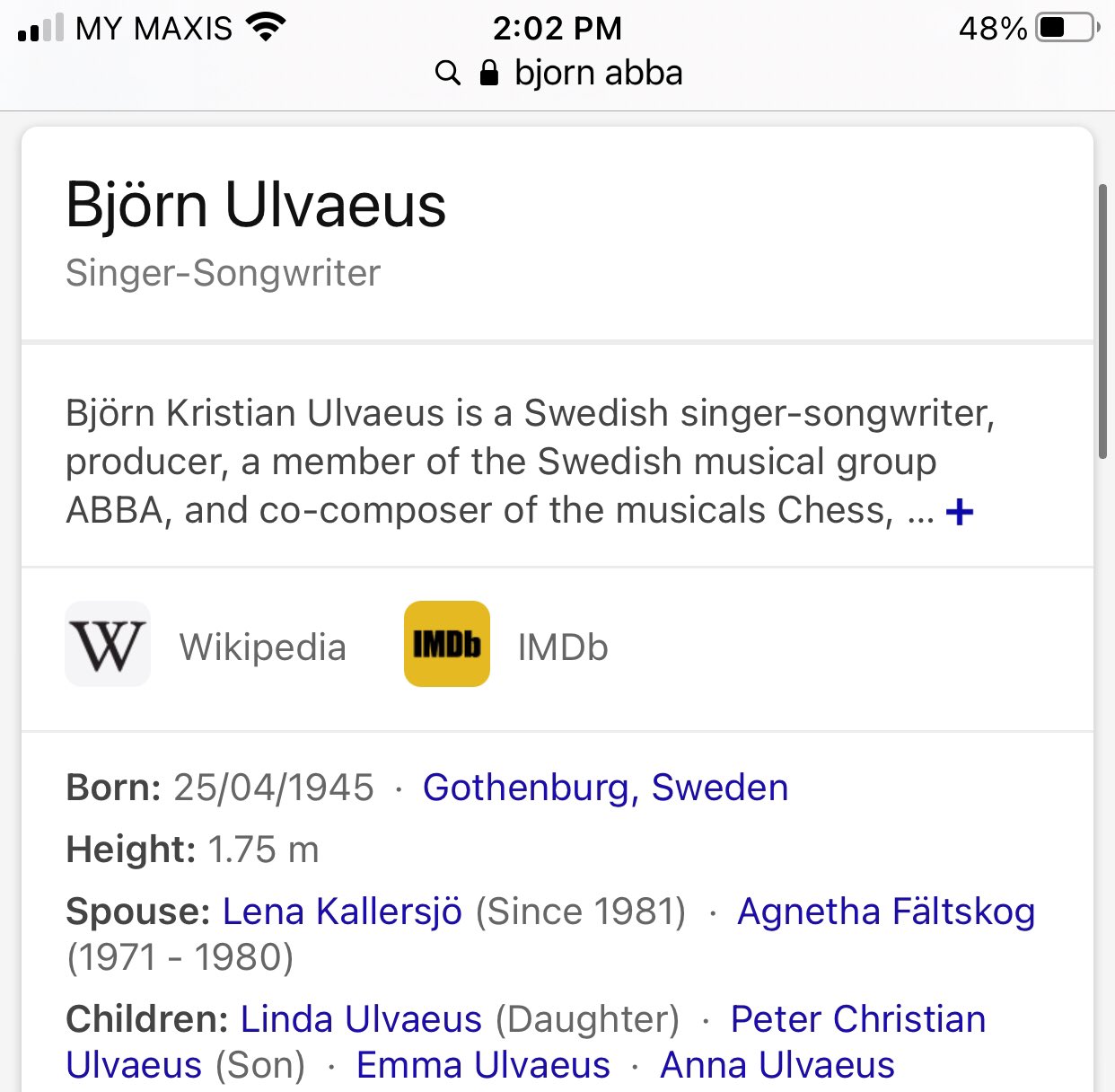 Happy birthday to one of the ABBA members Bjorn Ulvaeus! 