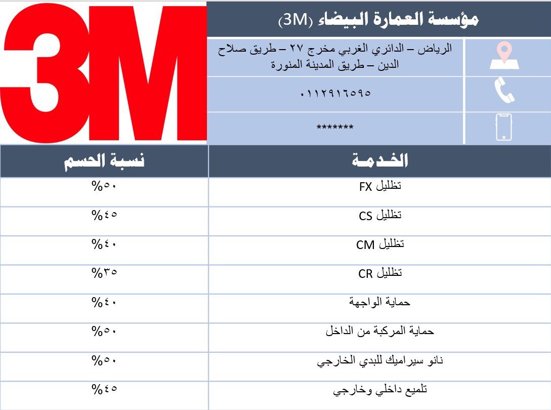 برنامج وفير on X: "مؤسسة العمارة البيضاء (3M) تقدم حسومات خاصة لمنسوبي  جامعة الإمام محمد بن سعود الإسلامية حتى نهاية ٢٠٢١م #وفير  https://t.co/zV0avuFEh9" / X