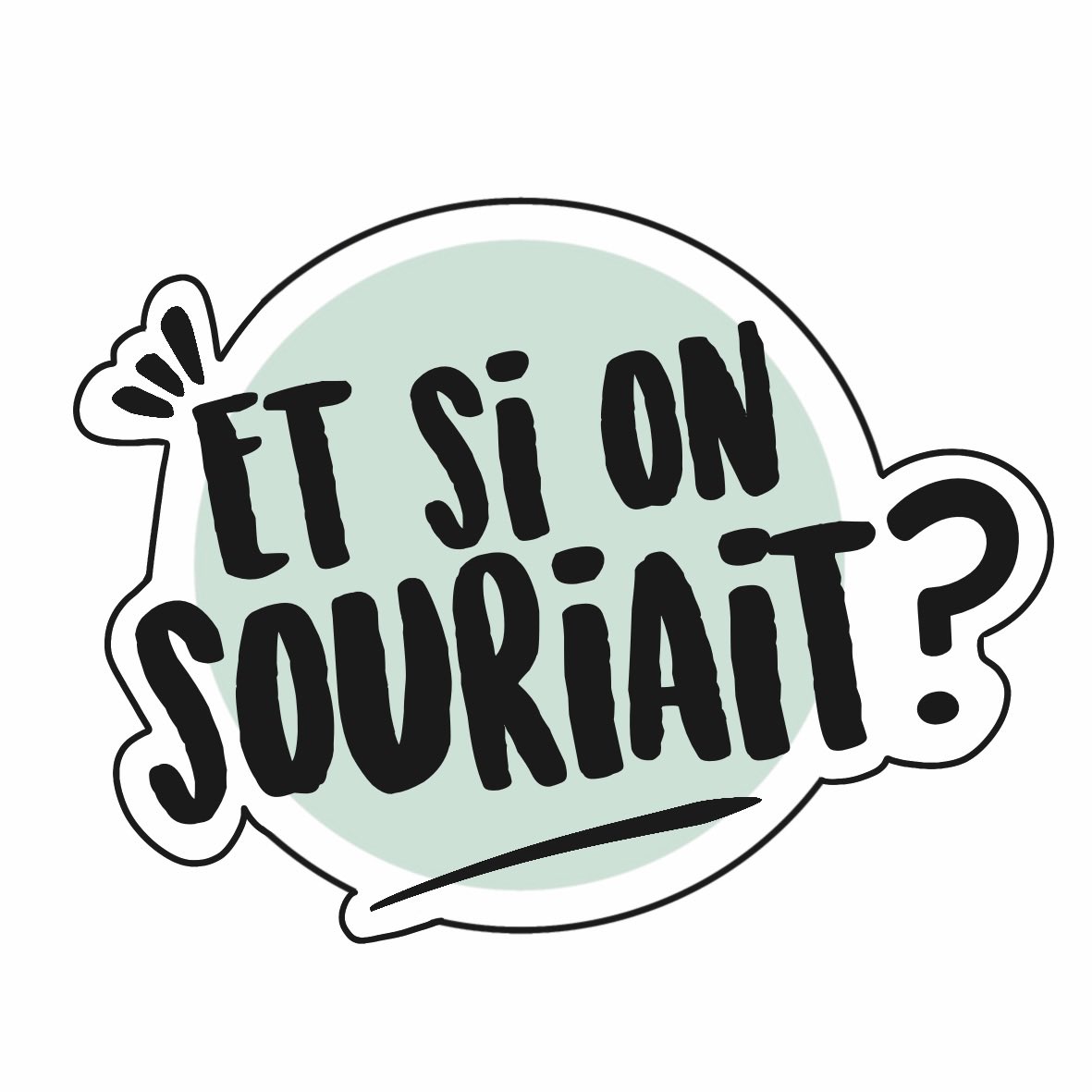 Et si on tentait de sourire ce dimanche et de profiter des bonheurs simples ? 
Le sticker est disponible dans notre mini boutique en ligne  loptimisme.shop/produit/sticke…