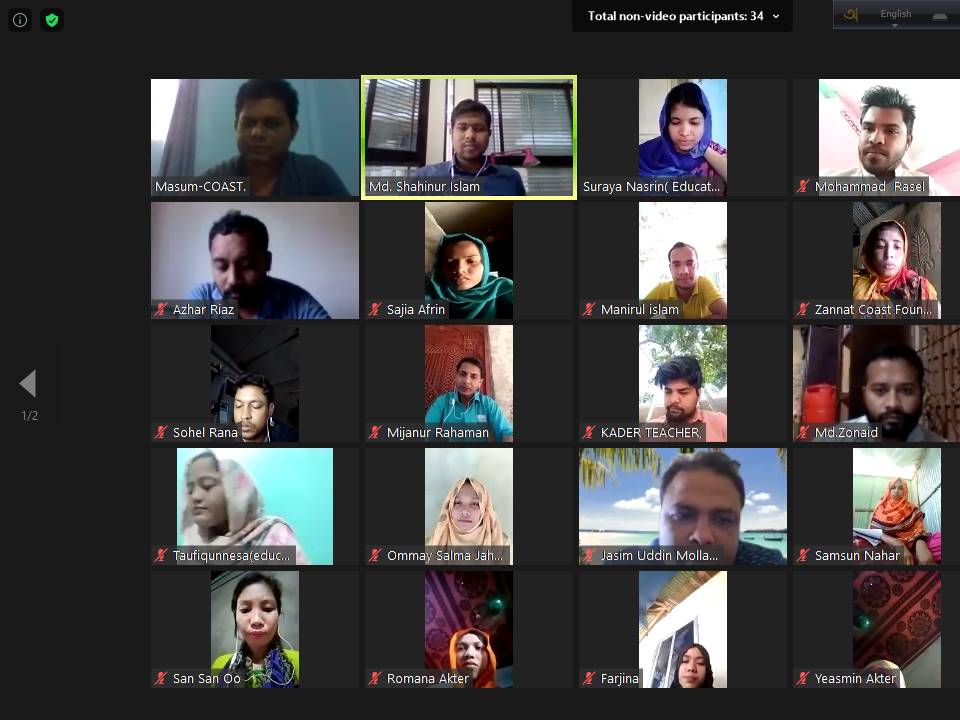 MinirKabir's tweet photo. To refresh #frontline workers during the lockdown @COASTResponse Education program conducted online training. https://t.co/n3d9R5BA9d