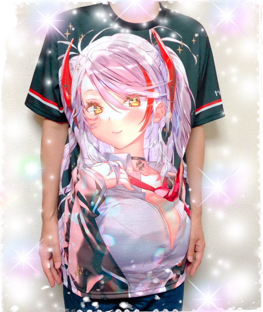 制服オイゲンTシャツ、届きました!
着用写真を送って貰いました〜
細身の男性でゆったりなLサイズです💁‍♀️
てろんとしてて着心地いい…😌
お部屋でゆるっとオイゲンと…って感じでも楽しんで頂けます☺️
通販は⬇️
https://t.co/UA2oMXqsbQ 